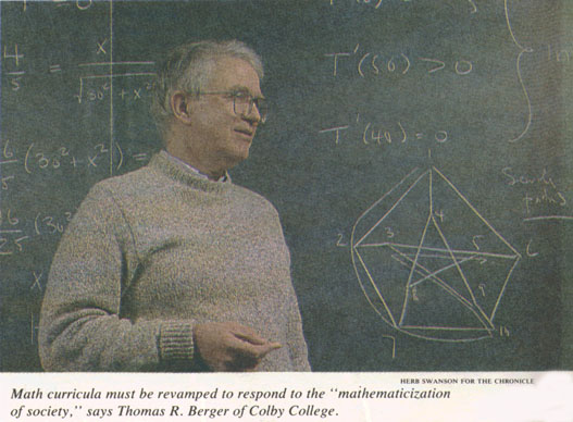 Berger at Colby College