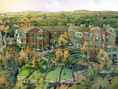 Artist's rendering from the east