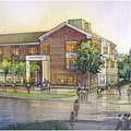 Artist's rendering from the west