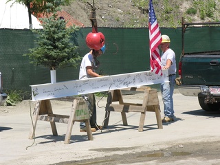 July 15, 2005 Final beam signed