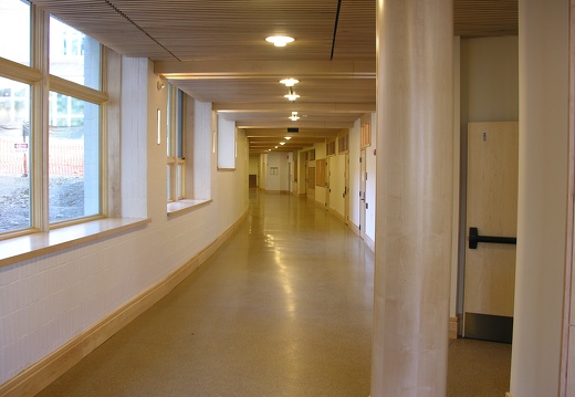 Ground floor classroom corridor
