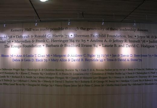 Donor wall