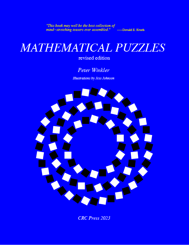 cover of mathematical puzzles book