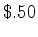 $\$.50$