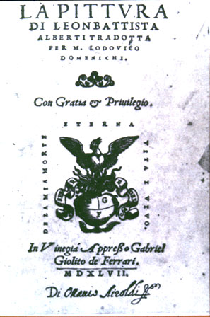 Cover of Della Pittura