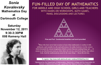 Sonia Kovalevsky Math Day