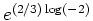$ e^{(2/3)\log(-2)}$
